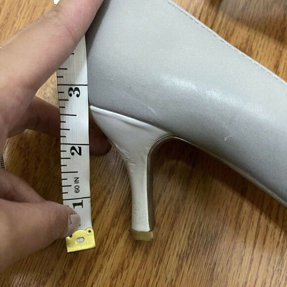 JEFFREY CAMPBELL IBIZA SITUATION Grey BOW HEELS - Picture 3 of 10